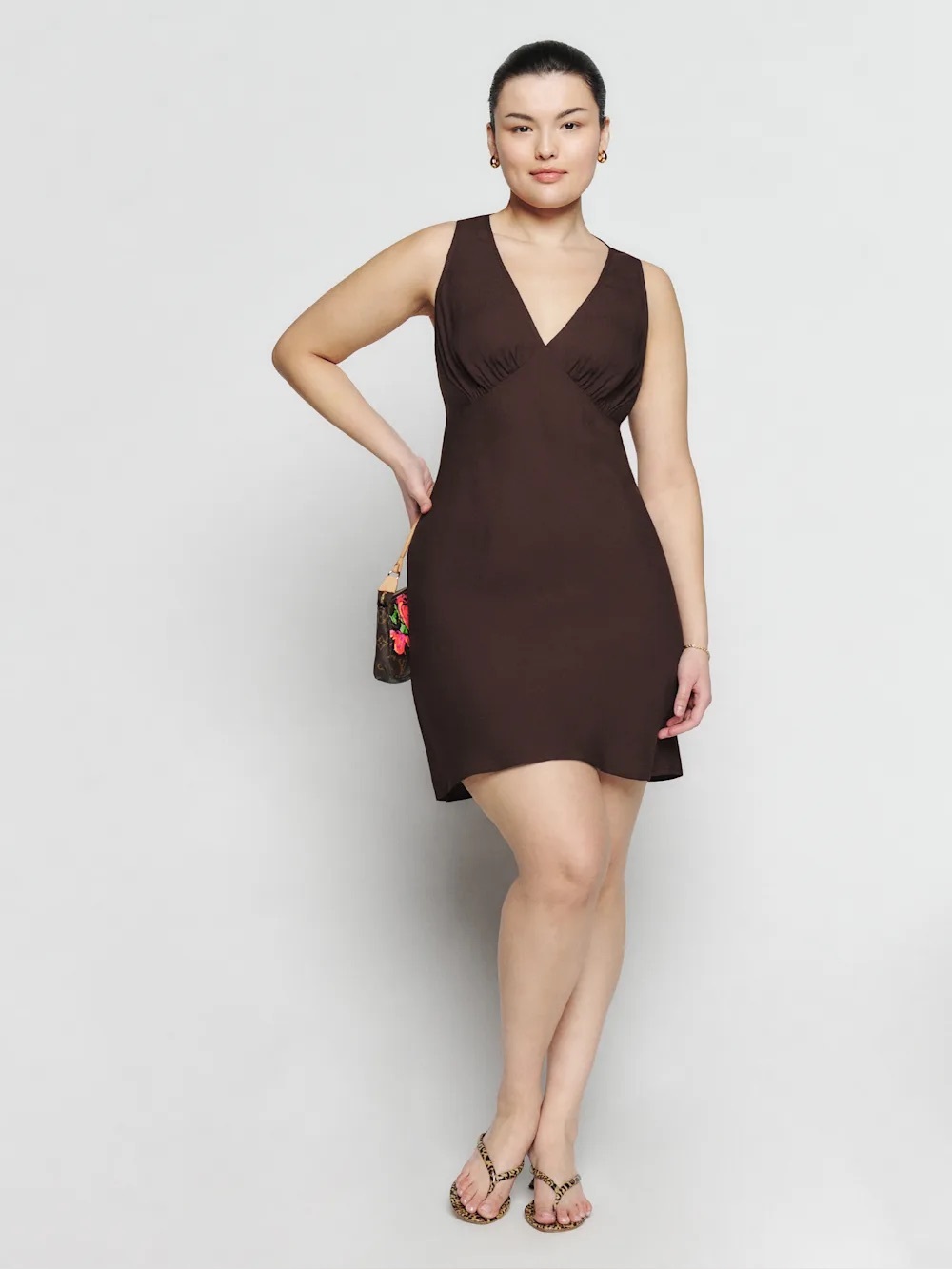 Reformation Calix Dress Cafe - Size XS NWT